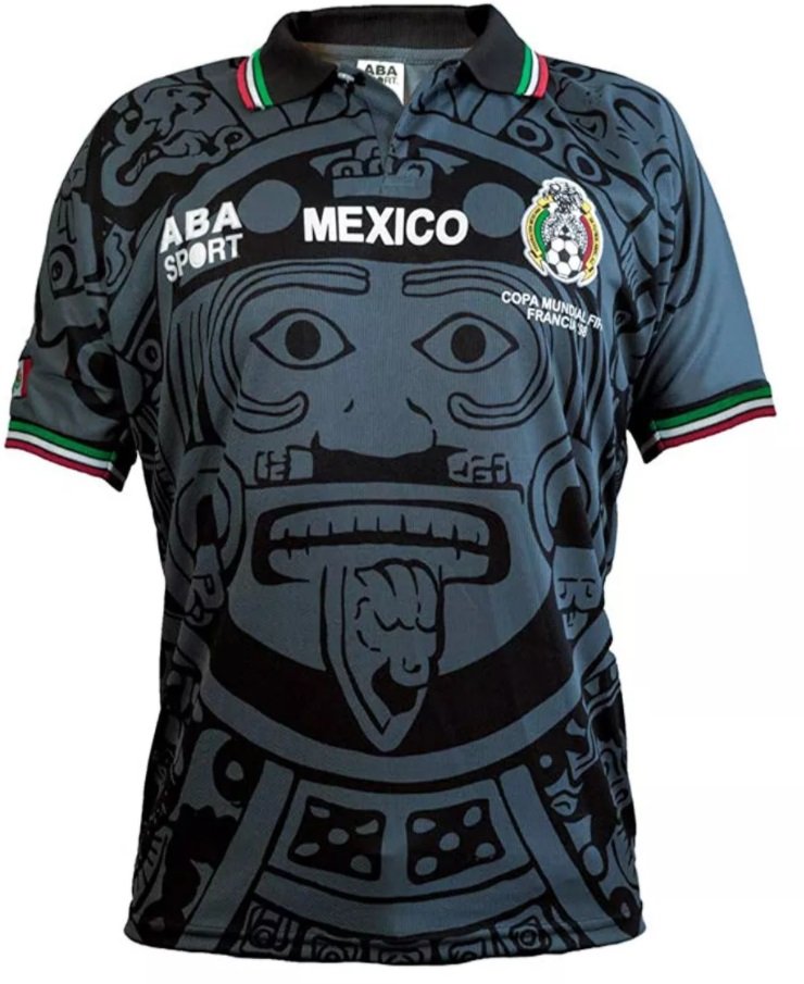 Camisa retro Aba seleção do México 1998 III jogador